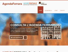 Tablet Screenshot of agendaferrara.it